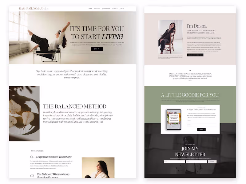Cover image for Minimalist Web Design for Dasha Glozman