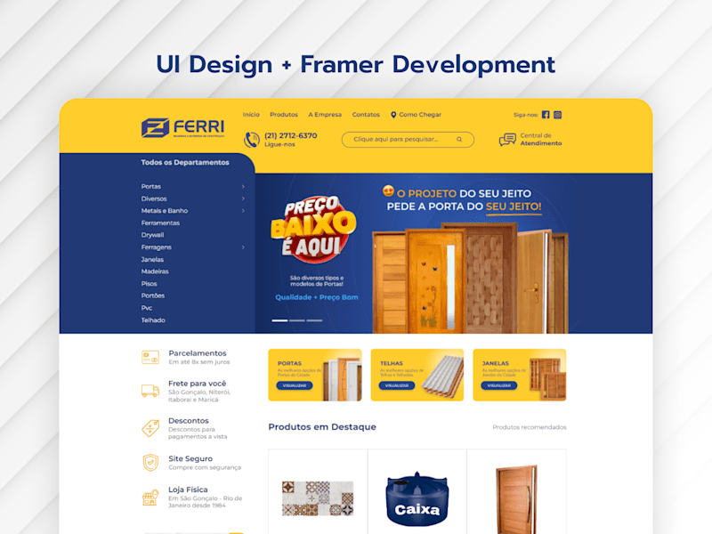 Cover image for UI Design + Framer Development