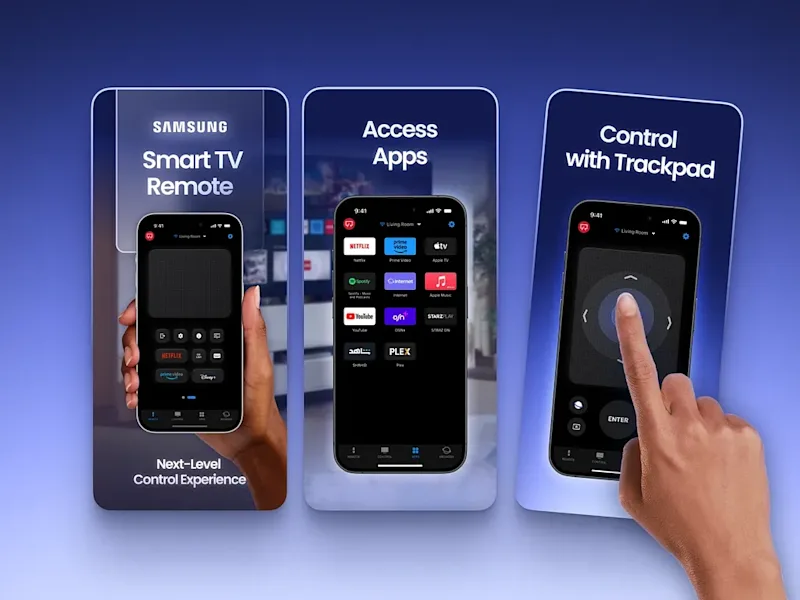 Cover image for Screenshots Design for Samsung TV Remote App