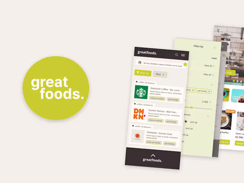 Cover image for Case Study: Great Foods site redesign on Behance
