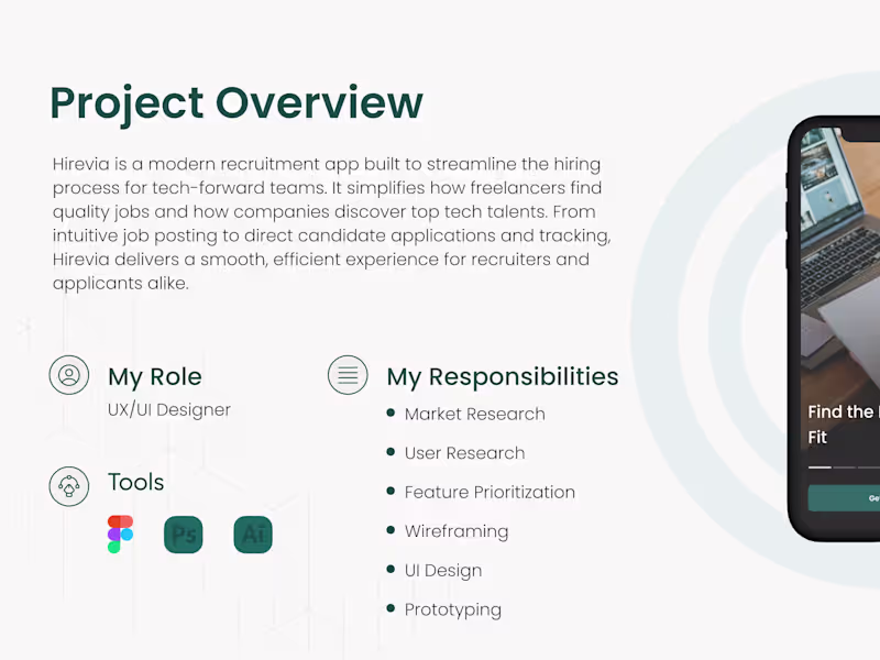 Cover image for Hirevia is a modern recruitment