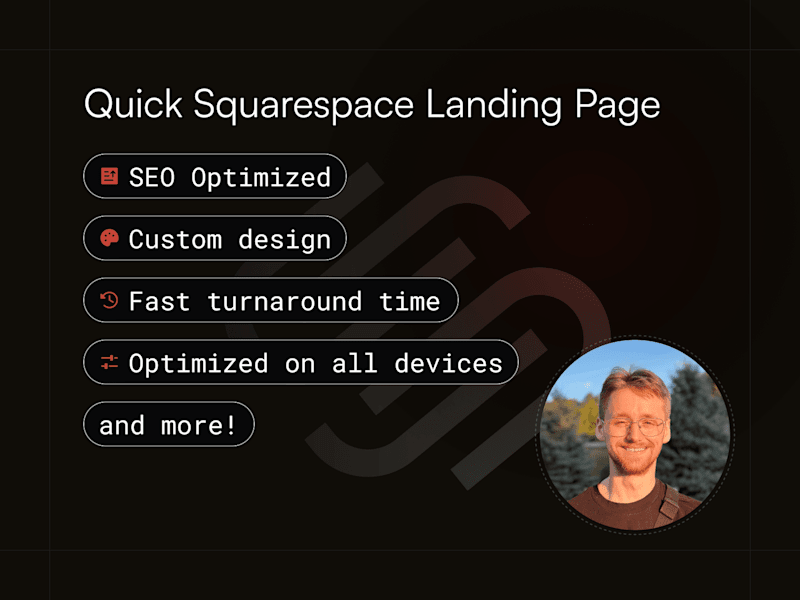 Cover image for Quick Squarespace Landing Page