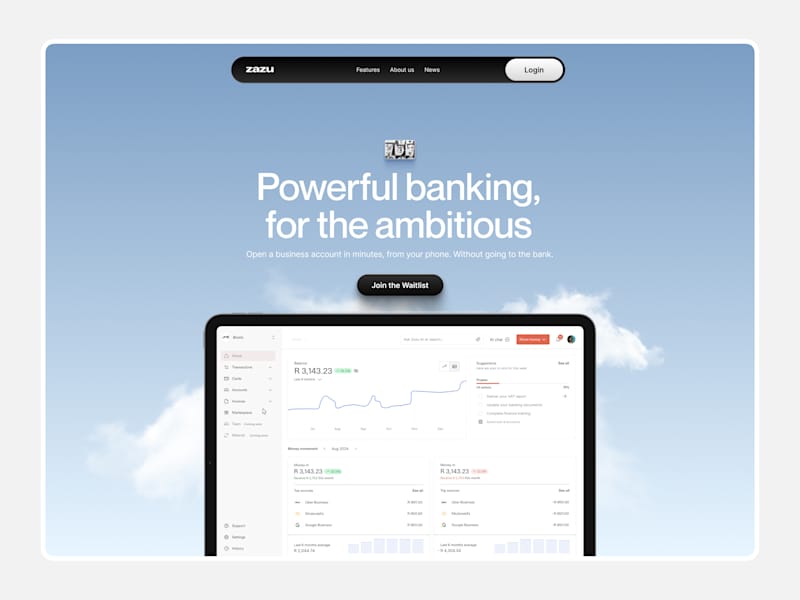 Cover image for Landing page design for Digital Banking