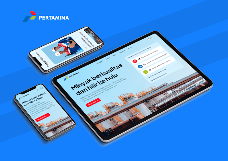 Cover image for Pertamina : Website & Landing page UI UX Design 