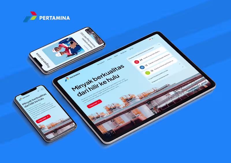 Cover image for Pertamina : Website & Landing page UI UX Design