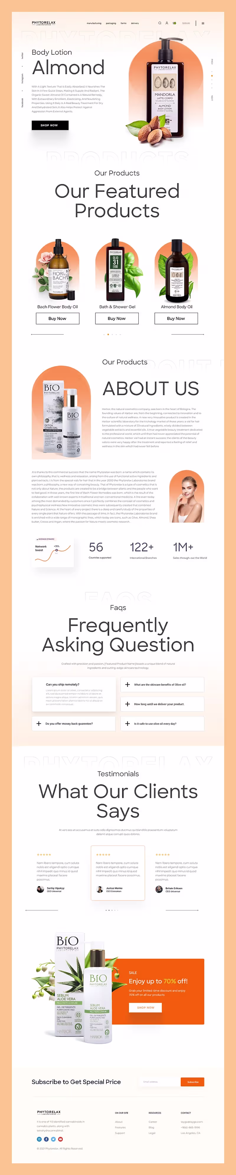 Cover image for Skin care landing page