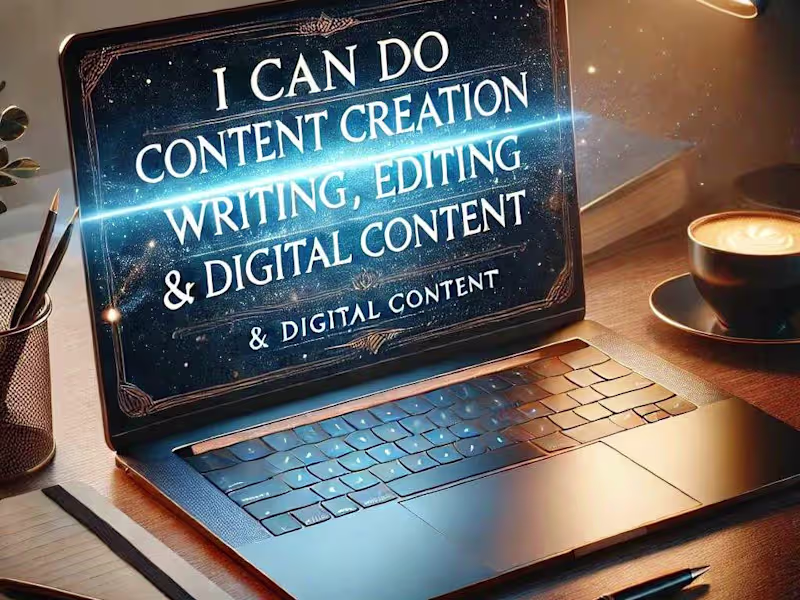 Cover image for I Can Do Content Creation, Writing, Editing & Digital Content