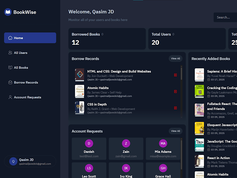 Cover image for A comprehensive University Library Management System.