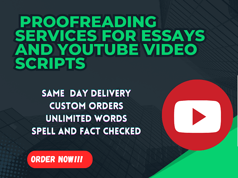 Cover image for proofreading of every text document