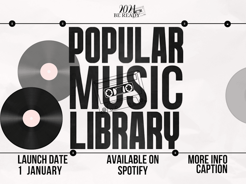 Cover image for Music Library Design    ( Ad poster )