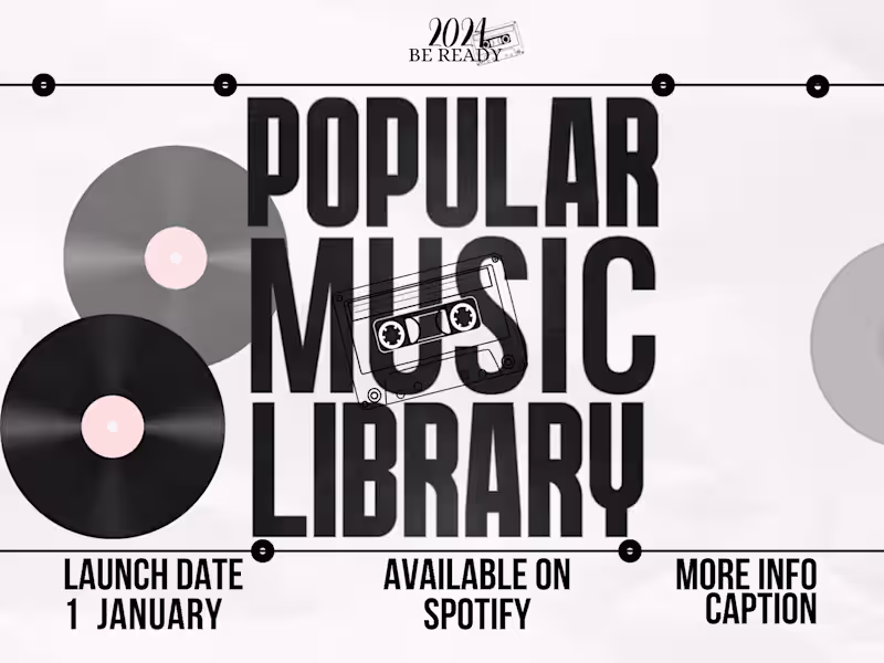 Cover image for Music Library Design    ( Ad poster )