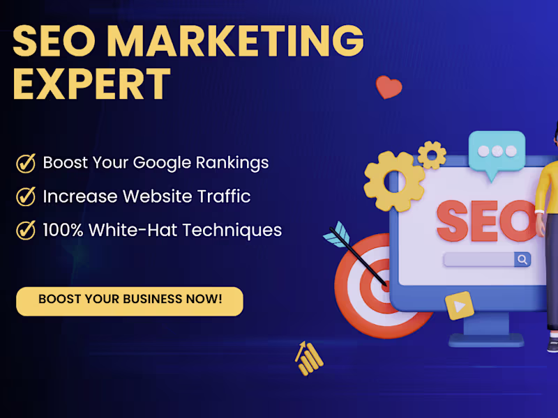 Cover image for I will boost your business and website traffic with expert white