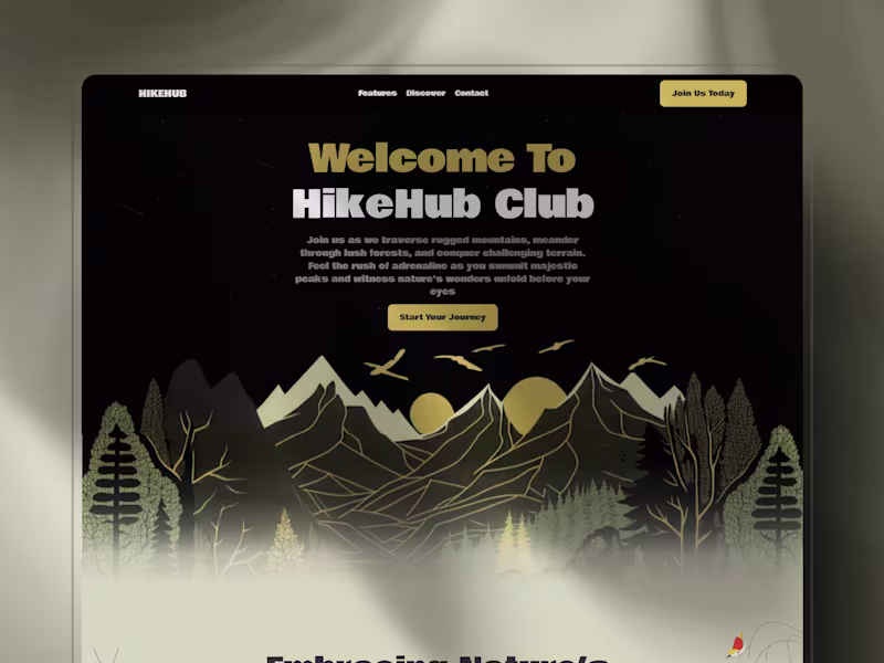 Cover image for HIKEHUB Website Template