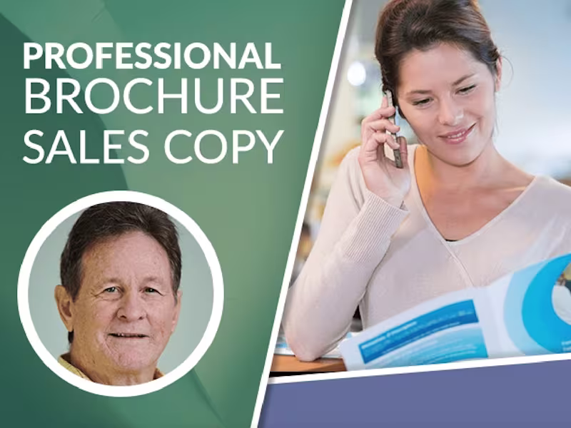 Cover image for I will write engaging brochure copy