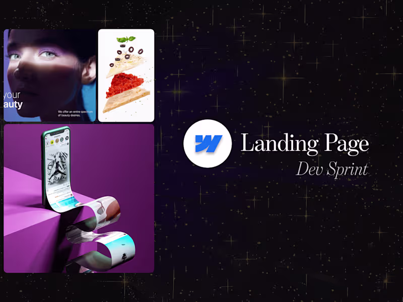 Cover image for ⚡ 5-Day Webflow Landing Page Sprint • Dev Only