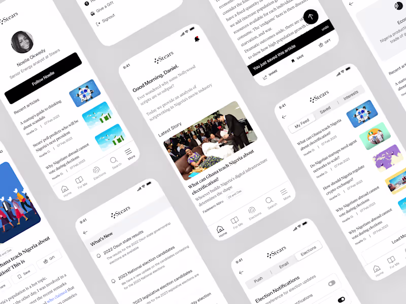 Cover image for Stears Mobile App: UX Redesign