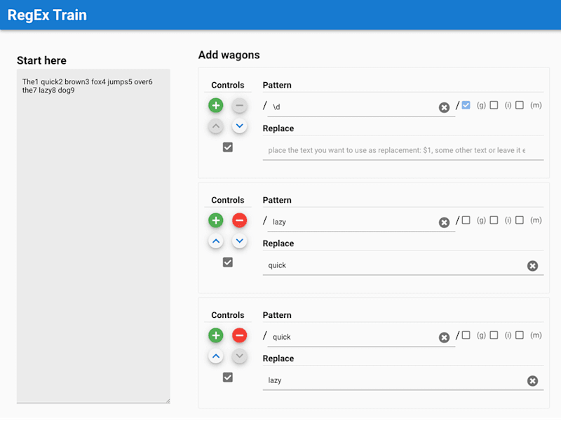 Cover image for Regex Train - A Regular Expression Workflow Tool