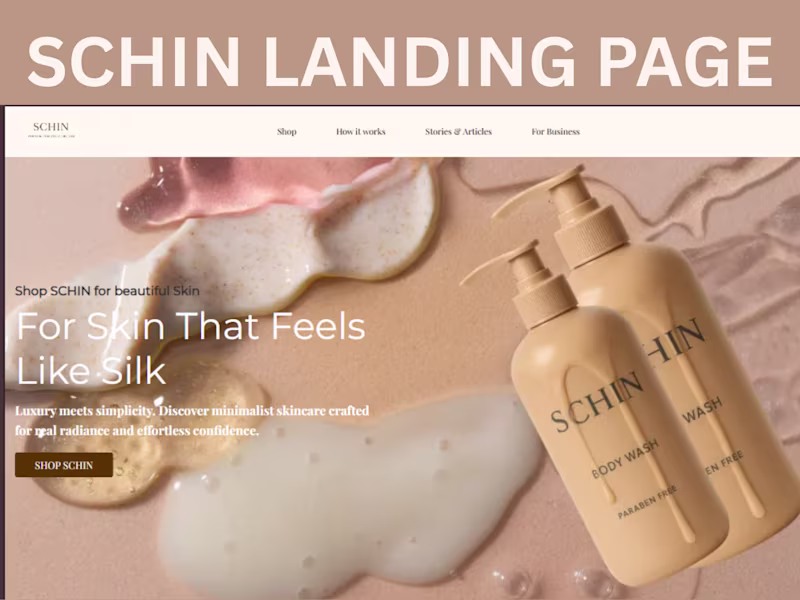 Cover image for Ecommerce Landing Page Design