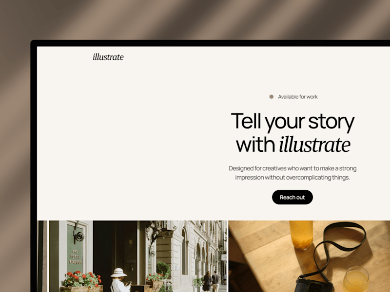 Cover image for Illustrate - Framer Portfolio Template