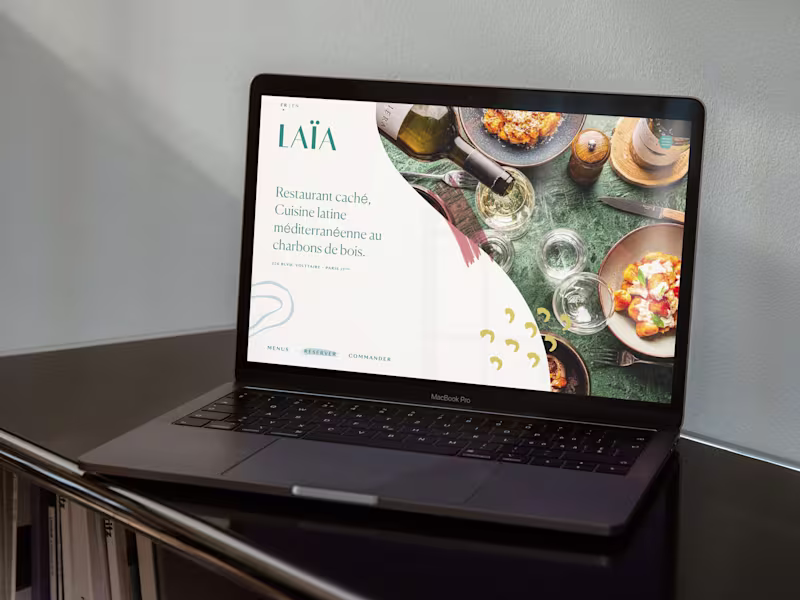 Cover image for Laïa Restaurant Brand & Website