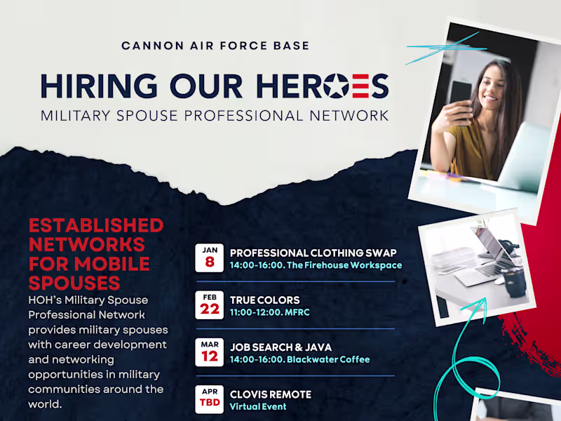 Cover image for Hiring Our Heroes - Military Spouse Professional Network