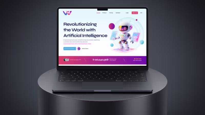 Cover image for Futuristic Website Design for Wawai AI Solutions