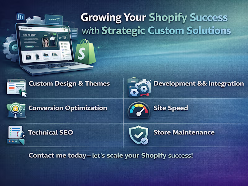 Cover image for Shopify Store Development & Optimization