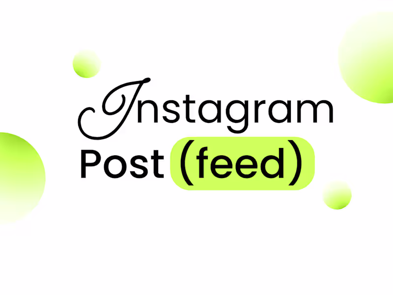 Cover image for Instagram Post (Feed)