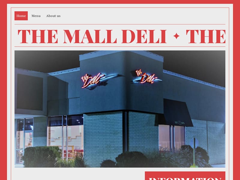 Cover image for The Mall Deli - Website Design