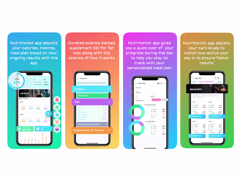 Cover image for Nutritionist - Fitness Mobile App Development