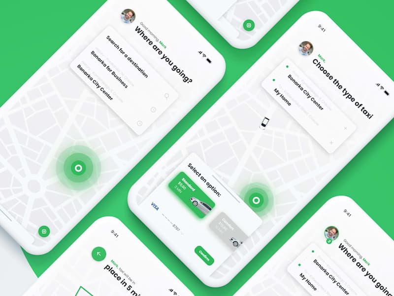 Cover image for Green Taxi UI Kit
