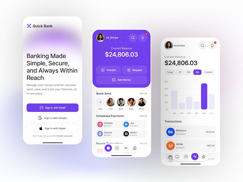 Cover image for Fintech Mobile App UX/UI Design