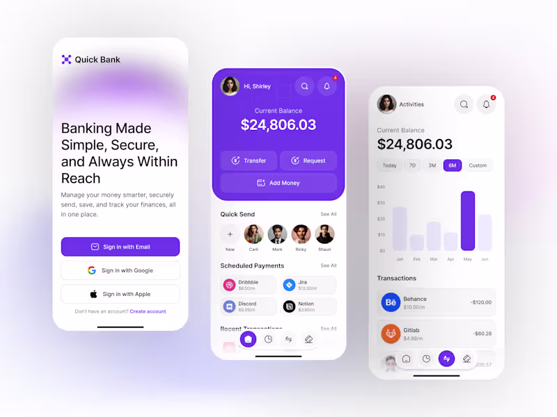 Cover image for Fintech Mobile App UX/UI Design