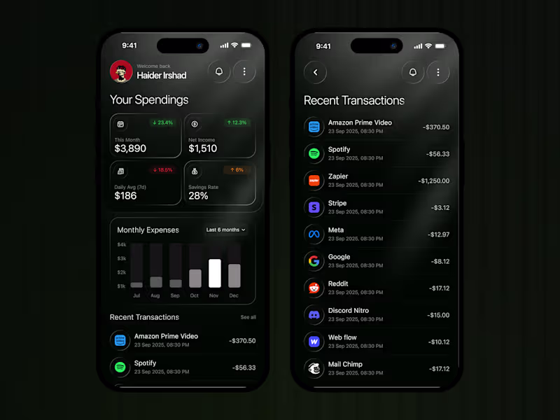 Cover image for Hello Creatives! 😊 I Designed this Minimal Liquid Glass Bas...