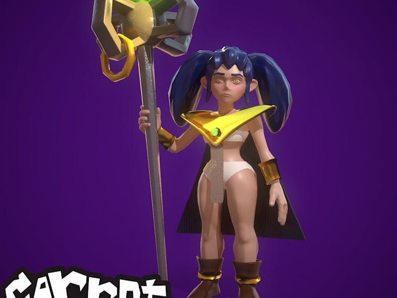 Cover image for Carrot Monster Mobile Game Character