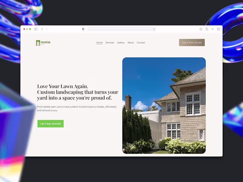 Cover image for TerraTrim Website Design