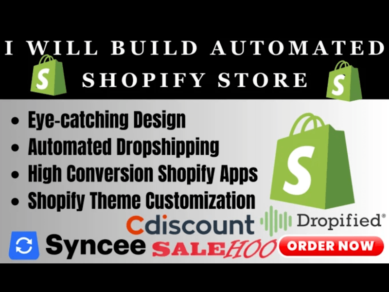 Cover image for shopify pet store via dropified syncee cdiscount salehoo bdroppy