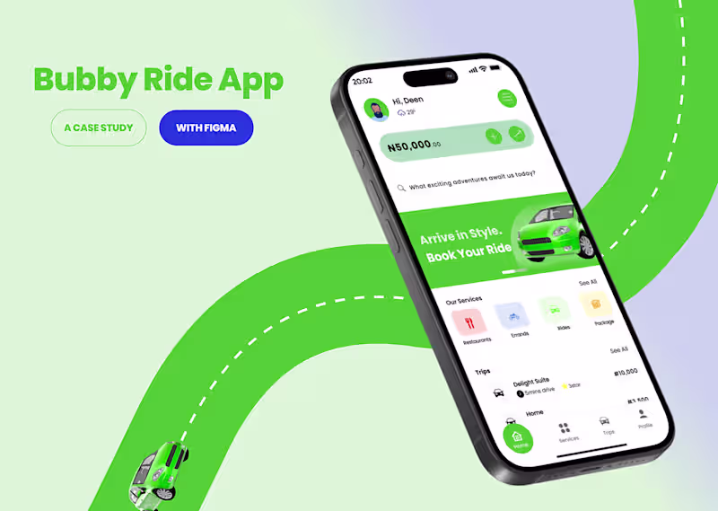 Cover image for Comprehensive Mobile App Development - Bubby Ride App :: Behance