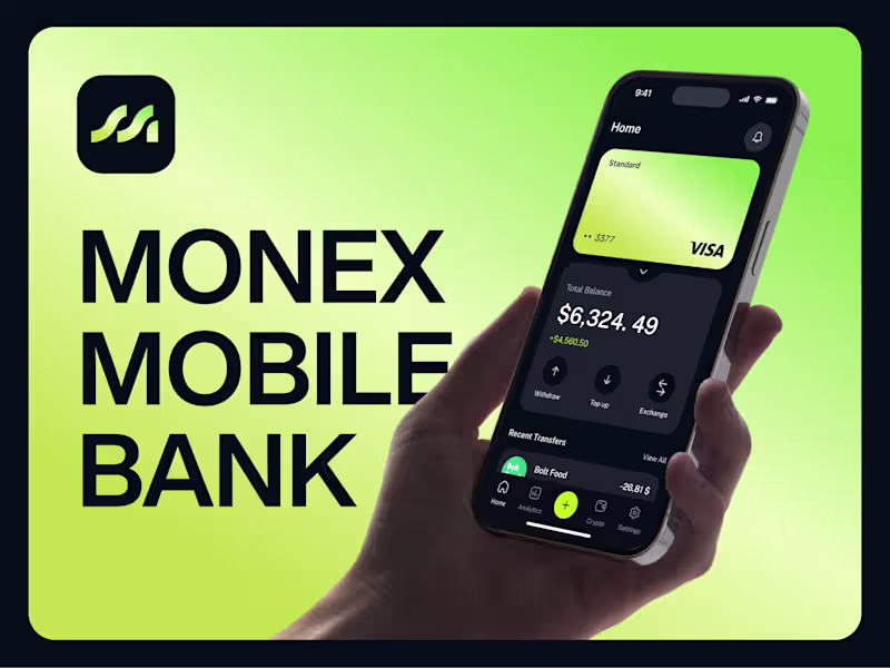 Cover image for Monex Mobile App - Fintech Case https://www.behance.net/gall...