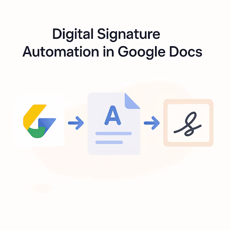 Cover image for Digital Signature Automation in Google Docs