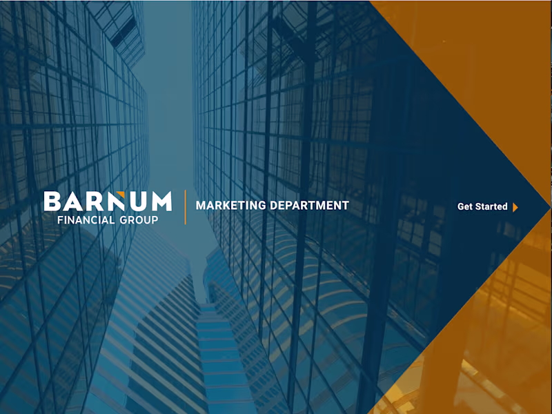 Cover image for Barnum Marketing Presentation Deck