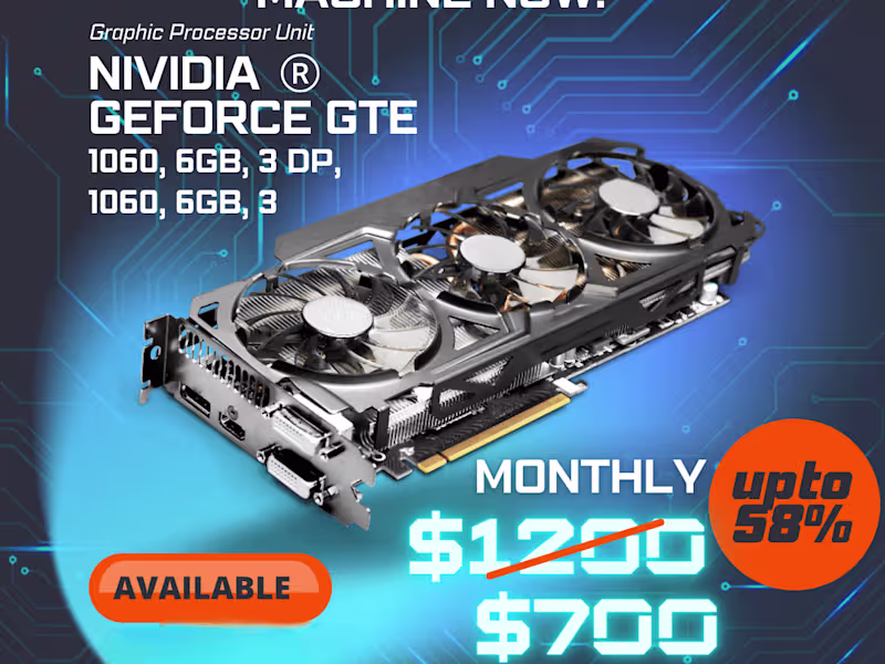 Cover image for gpu machines available for rent