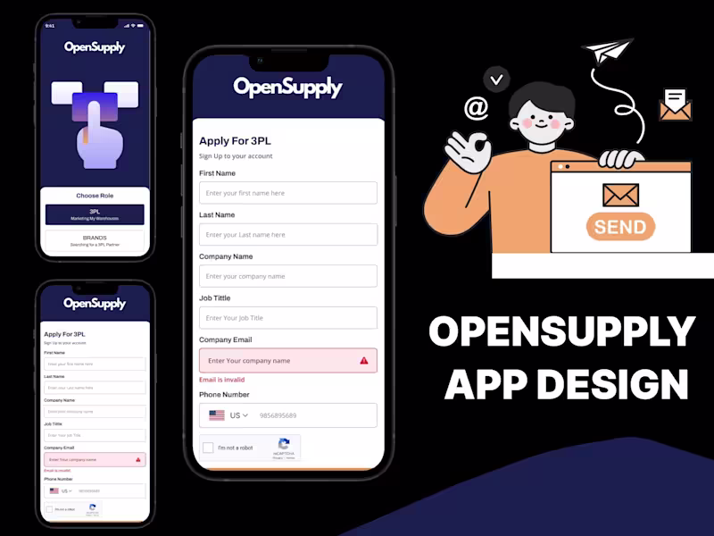 Cover image for Open Supply | Mobile App UI / UX Design 