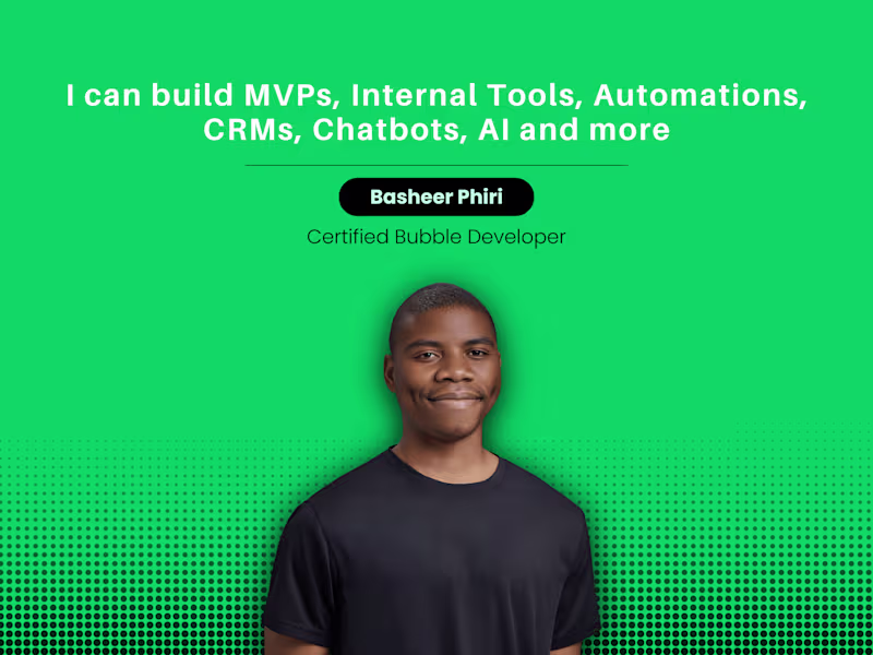 Cover image for Bring your idea to life with no-code in less than 4 weeks