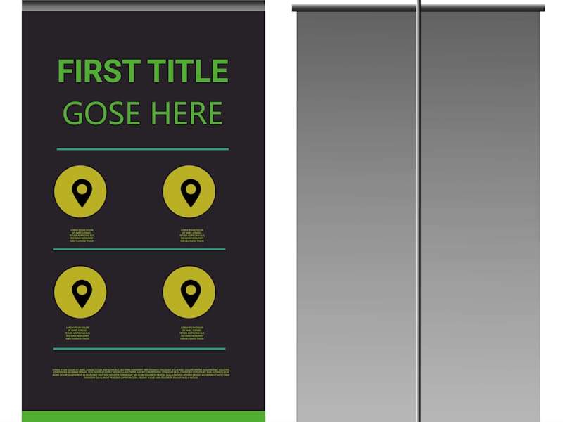 Cover image for CREATE PROFESSIONAL ROOL UP BANNERS