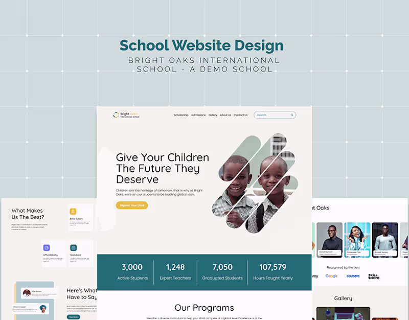 Cover image for User-Friendly School Website Interface Design