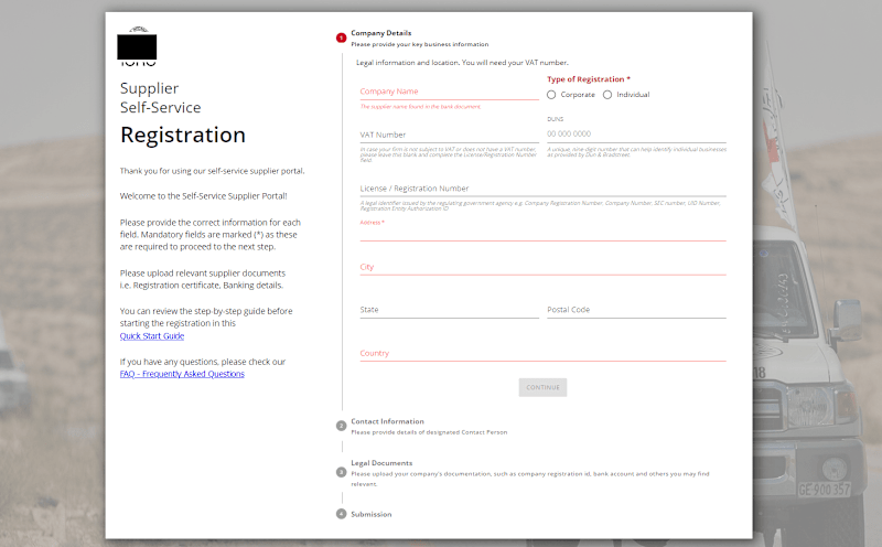 Cover image for Supplier Portal Project