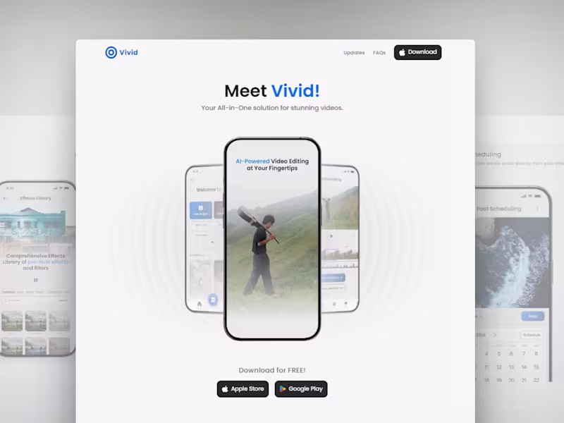 Cover image for Vivid - App Showcase Website