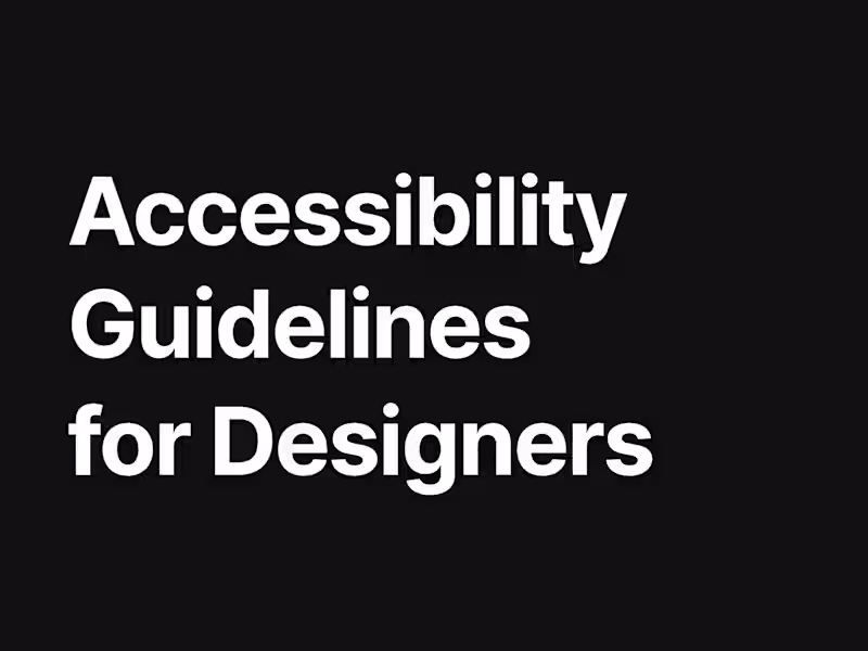 Cover image for Designing for Accessibility: Creating Inclusive User Experiences