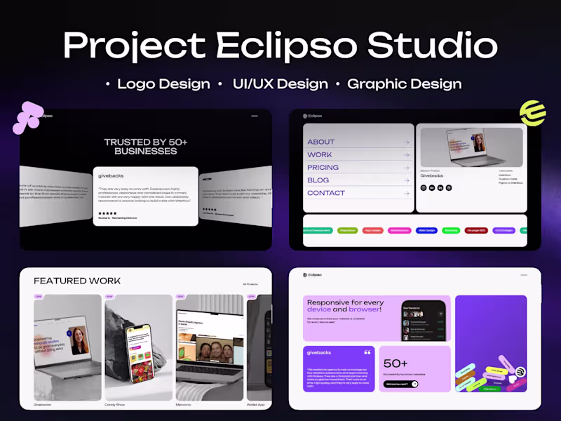 Cover image for Full Branding Design for Eclipso Studio Agency